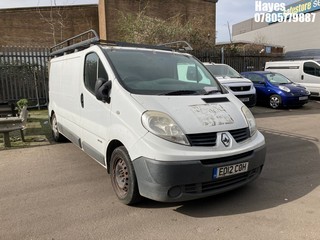 Location:  Hayes - 2012 RENAULT TRAFIC LL29 DCI Panel Van REG: EO12COH, Keys: No, MOT Expiry date: 08/03/2025, 1996 Diesel, 6 Speed Manual Diesel, Former Keepers: 4