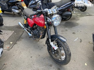 Location:  Hayes - 2019 HERALD MOTOR COMPANY SM 125-25B CAFE Motorcycle REG: AJ19PUY, Keys: No, MOT Expiry date: 07/07/2022, 124 Petrol, , Former Keepers: 1