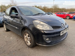 Location: Manchester - 2007 RENAULT CLIO DYNAMIQUE 3 Door Hatchback REG: HN07YTP, 1390 Petrol, 5 Speed Manual Petrol, Former Keepers: 7, Keys: No, MOT Expiry date: 17/10/2025