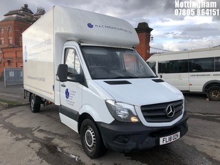 Location: Nottingham - 2018  MERCEDES-BENZ  SPRINTER 314CDI  Box Van  REG: FL18OZH, 2143cc Diesel , 6 Speed Manual Diesel, Former Keepers: 1, Keys: Yes, MOT Expiry date: 17/05/2025