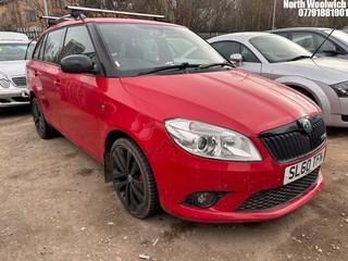 Location: North Woolwich - 2010 SKODA FABIA VRS S-A Estate REG: SL60TFN, Keys: No, MOT Expiry date: 02/01/2021, 1390 Petrol, 5 Speed Semi Auto Petrol, Former Keepers: 7