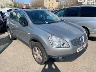Location: North Woolwich - 2008 NISSAN QASHQAI ACENTA 5 Door Hatchback REG: AM58DPO, Keys: No, MOT Expiry date: 20/05/2025, 1997 Petrol, 6 Speed Manual Petrol, Former Keepers: 7