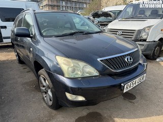 Location: North Woolwich - 2004 LEXUS RX300 SE AUTO Estate REG: RA54UER, Keys: No, MOT Expiry date: 06/08/2024, 2995 Petrol, 5 Speed Auto Petrol, Former Keepers: 6