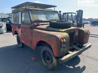 Location: Belvedere - 1966 LAND ROVER 88 LIGHT 4X4 UTILITY REG: FHJ304D, 2250cc DIESEL, MAUAL , Former Keepers: 5, Keys: Yes, MOT Expiry date: