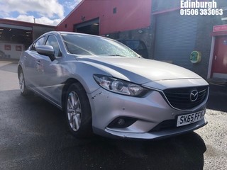 Location: Edinburgh - 2015 MAZDA 6 SE-L NAV D 4 DOOR SALOON REG: SK65FFV, 2191cc DIESEL, 6 SPEED MANUAL DIESEL, Former Keepers: 3, Keys: Yes, MOT Expiry date: 16/07/2025