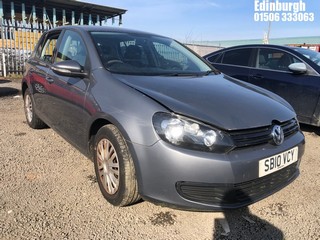 Location: Edinburgh - 2010 VOLKSWAGEN GOLF S TDI 5 Door Hatchback REG: SB10VCY, Keys: No, MOT Expiry date: 18/01/2024, 1598 Diesel, 5 Speed Manual Diesel, Former Keepers: 5