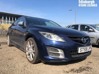 Location: Edinburgh - 2009 MAZDA 6 TAMURA 5 Door Hatchback REG: ST59LPP, Keys: No, MOT Expiry date: 21/12/2024, 1999 Petrol, 6 Speed Manual Petrol, Former Keepers: 2