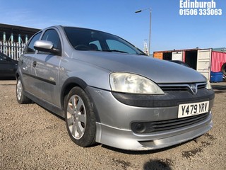 Location: Edinburgh - 2001 VAUXHALL CORSA ELEGANCE 16V AUTO 5 Door Hatchback REG: Y479YRV, Keys: No, MOT Expiry date: 26/08/2024, 1389 Petrol, 4 Speed Auto Petrol, Former Keepers: 6
