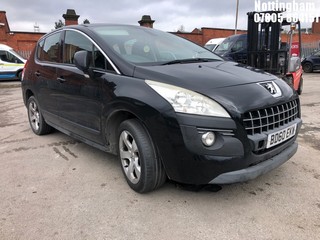 Location: Nottingham - 2010 PEUGEOT 3008 SPORT HDI S-A 5 Door Hatchback REG: BD60EKW, Keys: No, MOT Expiry date: 27/12/2025, 1560 Diesel, 6 Speed Semi Auto Diesel, Former Keepers: 4
