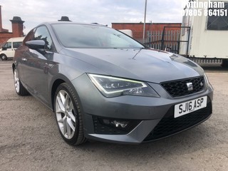 Location: Nottingham - 2016 SEAT LEON FR TECHNOLOGY ECOTSI 3 DOOR HATCHBACK REG: SJ16ASP, 1395cc PETROL, 7 SPEED S-AUTO PETROL, Former Keepers: 4, Keys: Yes, MOT Expiry date: 26/03/2025