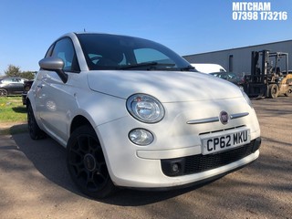 Location: MITCHAM - 2013 FIAT 500 STREET 3 Door Hatchback REG: CP62MKU, 1242 Petrol, 5 Speed Manual Petrol, Former Keepers: 5, Keys: No, MOT: Expiry date04/08/2025