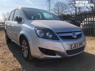 Location: MITCHAM - 2013 VAUXHALL ZAFIRA DESIGN NAV CDTI MPV REG: EJ63BPK, 1686 Diesel, 6 Speed Manual Diesel, Former Keepers: 5, Keys: No, MOT: Expiry date16/02/2025