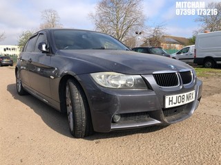 Location: MITCHAM - 2008 BMW 320I EDITION M SPORT AUTO 4 Door Saloon REG: HJ08NRX, 1995 Petrol, 6 Speed Auto Petrol, Former Keepers: 8, Keys: No, MOT: Expiry date14/11/2025