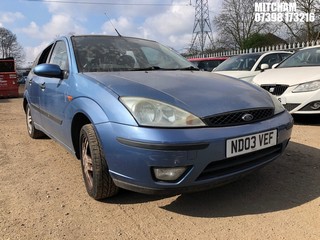 Location: MITCHAM - 2003 FORD FOCUS ZETEC 5 DOOR HATCHBACK REG: ND03VEF, 1596cc PETROL, 5 SPEED MANUAL PETROL, Former Keepers: 4, Keys: No, MOT: Expiry date01/06/2025