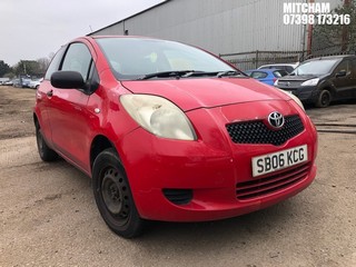 Location: Mitcham - 2006 TOYOTA YARIS T2 3 Door Hatchback REG: SB06KCG, Keys: No, MOT Expiry date: 26/08/2024, 998 Petrol, 5 Speed Manual Petrol, Former Keepers: 8