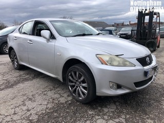 Location: Nottingham - 2006 LEXUS IS 220D 4 Door Saloon REG: EO56LZE, Keys: No, MOT Expiry date: 26/10/2025, 2231 Diesel, 6 Speed Manual Diesel, Former Keepers: 6