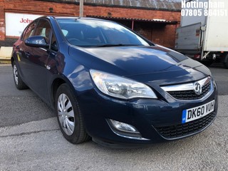 Location: Nottingham - 2010 VAUXHALL ASTRA EXCLUSIV CDTI 5 DOOR HATCHBACK REG: DK60VUH, 1686cc DIESEL, 6 SPEED MANUAL DIESEL, Former Keepers: 3, Keys: Yes, MOT Expiry date: 22/09/2025