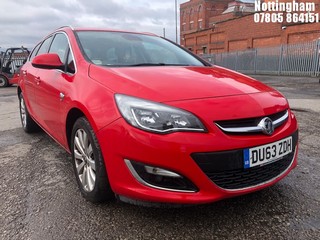 Location: Nottingham - 2013 VAUXHALL ASTRA SE CDTI S/S ESTATE REG: DU63ZDH, 1956cc DIESEL, 6 SPEED MANUAL DIESEL, Former Keepers: 1, Keys: Yes, MOT Expiry date: 17/08/2024