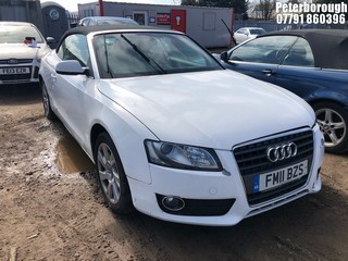 Location: Peterborough - 2011 AUDI A5 SE TFSI Convertible REG: FM11BZS, Keys: No, MOT Expiry date: 04/08/2025, 1798 Petrol, 6 Speed Manual Petrol, Former Keepers: 4