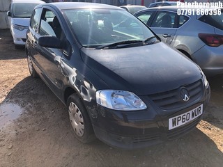 Location: Peterborough - 2011 VOLKSWAGEN FOX 3 Door Hatchback REG: WP60WUR, Keys: No, MOT Expiry date: 29/04/2025, 1198 Petrol, 5 Speed Manual Petrol, Former Keepers: 5