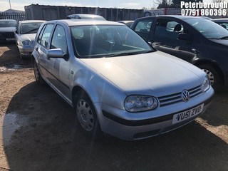 Location: Peterborough - 2001 VOLKSWAGEN GOLF S AUTO 5 Door Hatchback REG: VU51ZVO, Keys: No, MOT Expiry date: 08/03/2025, 1595 Petrol, 4 Speed Auto Petrol, Former Keepers: 7