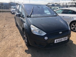 Location: Peterborough - 2008 FORD S-MAX TITANIUM A MPV REG: AV58FKW, Keys: No, MOT Expiry date: 10/12/2024, 2261 Petrol, 6 Speed Auto Petrol, Former Keepers: 7