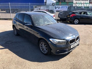 Location: BRENTWOOD - 2015 BMW 118I SE AUTO 	 5 DOOR HATCHBACK REG: EG15PDK, 1598cc PETROL, 8 SPEED AUTO PETROL, Former Keepers: 7, Keys: No, MOT: Expiry date25/07/2025