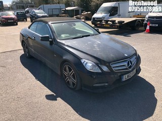 Location: BRENTWOOD - 2012 MERCEDES-BENZ E250 SPT CDI BLUEEFI-CY A Convertible REG: LM12FHJ, 2143 Diesel, 7 Speed Auto Diesel, Former Keepers: 7, Keys: No, MOT: Expiry date04/04/2025