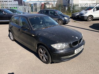Location: BRENTWOOD - 2007 BMW 118I SE AUTO 5 Door Hatchback REG: Y22RUB, 1995 Petrol, 6 Speed Auto Petrol, Former Keepers: 6, Keys: No, MOT: Expiry date17/07/2025