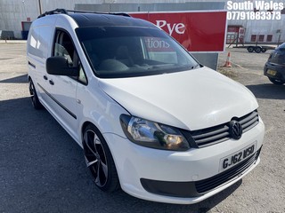 Location: South Wales - 2012 VOLKSWAGEN CADDY MAXI C20 BLUE TECH PANEL VAN REG: GJ62WSO, 1598cc DIESEL, 5 SPEED MANUAL DIESEL, Former Keepers: 5, Keys: Yes, MOT Expiry date: 09/09/2025