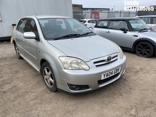 Location: Leeds - 2004 TOYOTA COROLLA T3 D4D 5 Door Hatchback REG: YA04GBV, Keys: No, MOT Expiry date: 10-01-2025, 1995 Diesel, 5 Speed Manual Diesel, Former Keepers: 5