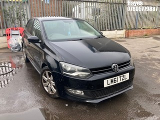 Location:  Hayes - 2011 VOLKSWAGEN POLO MATCH 60 5 Door Hatchback REG: LM61TZL, Keys: No, MOT Expiry date: 28/12/2024, 1198 Petrol, 5 Speed Manual Petrol, Former Keepers: 4
