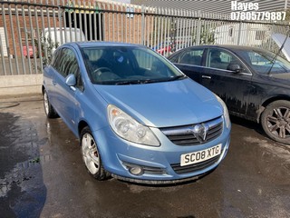 Location:  Hayes - 2008 VAUXHALL CORSA DESIGN AUTO 3 Door Hatchback REG: SC08XTG, Keys: No, MOT Expiry date: 17/10/2024, 1364 Petrol, 5 Speed Auto Petrol, Former Keepers: 6