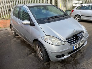 Location:  Hayes - 2008 MERCEDES A170 AVANTGARDE SE CVT 5 Door Hatchback REG: YC08KYG, Keys: No, MOT Expiry date: 23/11/2024, 1699 Petrol, Variable Speed Auto Petrol, Former Keepers: 6