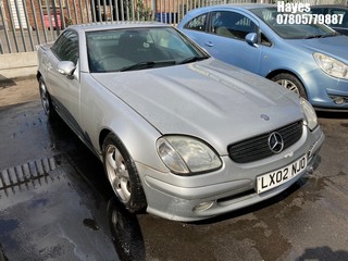 Location:  Hayes - 2002 MERCEDES SLK 230 KOMPRESSOR AUTO Convertible REG: LX02NJO, Keys: No, MOT Expiry date: 29/06/2024, 2295 Petrol, 5 Speed Auto Petrol, Former Keepers: 3