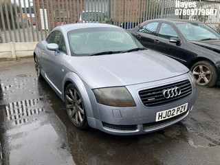 Location:  Hayes - 2002 AUDI TT QUATTRO (225 BHP) Coupe REG: HJ02PZV, Keys: No, MOT Expiry date: 02/02/2025, 1781 Petrol, 6 Speed Manual Petrol, Former Keepers: 11