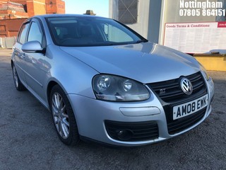 Location: Nottingham - 2008 VOLKSWAGEN GOLF GT SPORT TSI 170 5 DOOR HATCHBACK REG: AM08EWK, 1390cc PETROL, 6 SPEED MANUAL PETROL, Former Keepers: 6, Keys: Yes, MOT Expiry date: 29/04/2025
