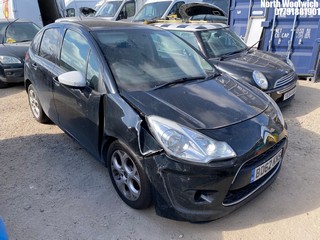 Location: North Woolwich - 2012 CITROEN C3 BLACK 5 Door Hatchback REG: BD62KNS, Keys: No, MOT Expiry date: 03/03/2024, 1360 Petrol, 5 Speed Manual Petrol, Former Keepers: 5