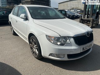 Location: North Woolwich - 2012 SKODA SUPERB ELEGANCE CRTDI  A 5 Door Hatchback REG: WJ12KRX, Keys: No, MOT Expiry date: 05/12/2025, 1968 Diesel, 6 Speed Auto Diesel, Former Keepers: 2