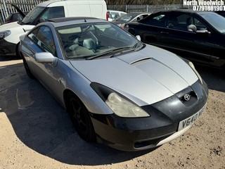 Location: North Woolwich - 2000 TOYOTA CELICA VVTI Coupe REG: V640MBT, Keys: No, MOT Expiry date: 03/05/2025, 1794 Petrol, 6 Speed Manual Petrol, Former Keepers: 6