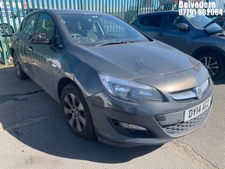 Location: BELVEDERE - 2014 VAUXHALL ASTRA DESIGN 5 Door Hatchback REG: DY14AGZ, 1598 Petrol, 5 Speed Manual Petrol, Former Keepers: 5, Keys: No, MOT: Expiry date01.11.2024