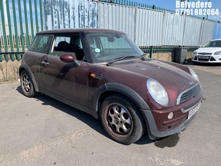 Location: Belvedere - 2003 MINI  MINI ONE AUTO 3 DOOR HATCHBACK REG: RO03OFA, 1598cc PETROL, VARIABLE SPEED AUTO PETROL, Former Keepers: 7, Keys: Yes, MOT Expiry date: 12.07.2025