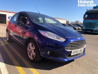 Location: Edinburgh - 2015 FORD  FIESTA ZETEC TURBO 5 DOOR HATCHBACK REG: HX65UNE, 998cc PETROL, 5 SPEED MANUAL PETROL, Former Keepers: 2, Keys: Yes, MOT Expiry date: 23/03/2024