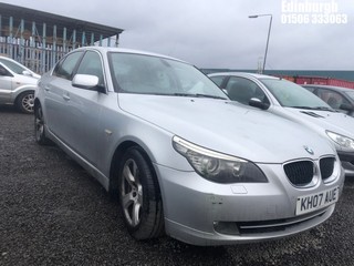 Location: Edinburgh - 2007 BMW 520D SE A 4 Door Saloon REG: KH07AUE, Keys: No, MOT Expiry date: 22/01/2025, 1995 Diesel, 6 Speed Auto Diesel, Former Keepers: 6