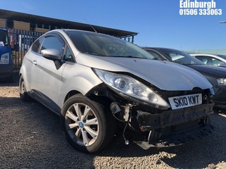 Location: Edinburgh - 2010 FORD FIESTA ZETEC 3 Door Hatchback REG: SK10KWT, Keys: No, MOT Expiry date: 24/04/2025, 1242 Petrol, 5 Speed Manual Petrol, Former Keepers: 7