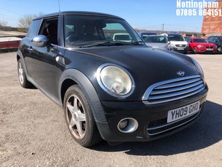 Location: Nottingham - 2009 MINI COOPER D 3 Door Hatchback REG: YH09GHO, Keys: No, MOT Expiry date: 14/12/2024, 1560 Diesel, 6 Speed Manual Diesel, Former Keepers: 3