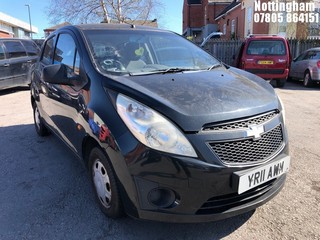 Location: Nottingham - 2011 CHEVROLET SPARK PLUS 5 Door Hatchback REG: YR11AWM, Keys: No, MOT Expiry date: 18/03/2025, 995 Petrol, 5 Speed Manual Petrol, Former Keepers: 1