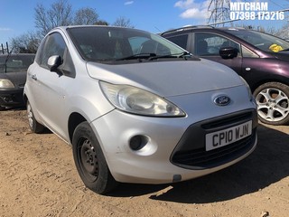 Location: Mitcham - 2010 FORD KA TITANIUM 3 Door Hatchback REG: CP10WJN, Keys: No, MOT Expiry date: 05/08/2025, 1242 Petrol, 5 Speed Manual Petrol, Former Keepers: 6