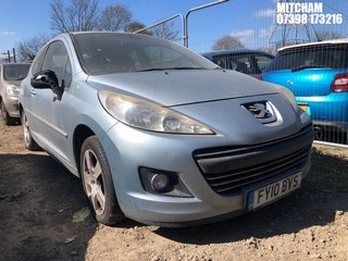 Location: Mitcham - 2010 PEUGEOT 207 SPORT 3 Door Hatchback REG: FY10BVS, Keys: No, MOT Expiry date: 08/05/2025, 1598 Petrol, 5 Speed Manual Petrol, Former Keepers: 5