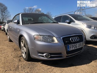 Location: Mitcham - 2006 AUDI A4 SPORT Convertible REG: FP06URU, Keys: No, MOT Expiry date: 28/02/2025, 1781 Petrol, 5 Speed Manual Petrol, Former Keepers: 10